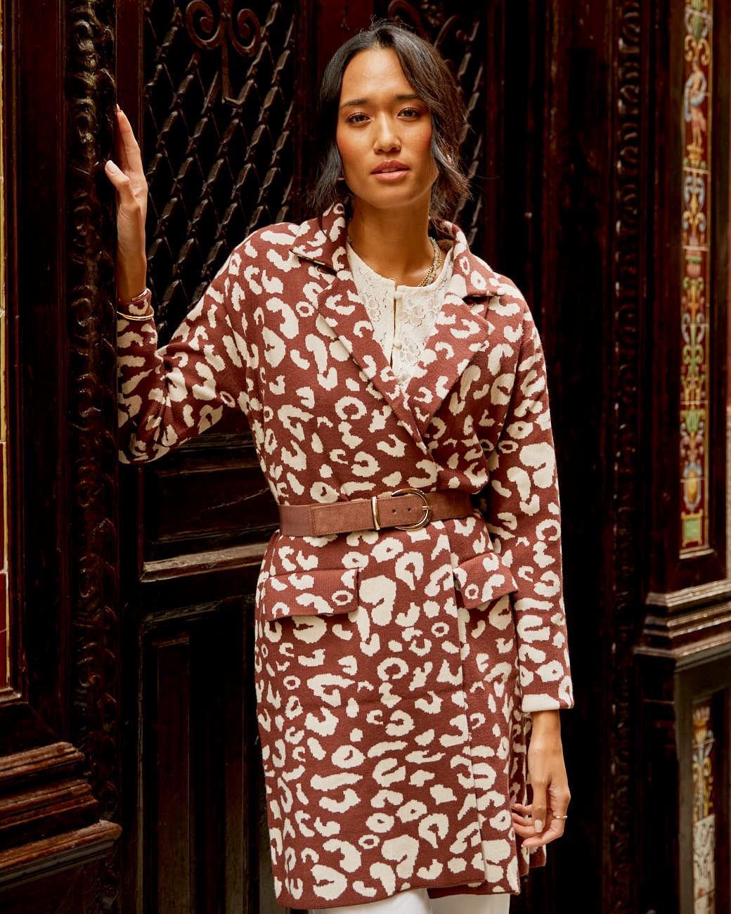 Mantel Animal Print Nere