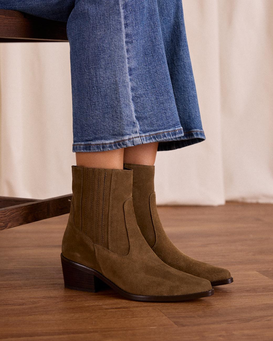 Chelsea Stiefeletten mit Absatz