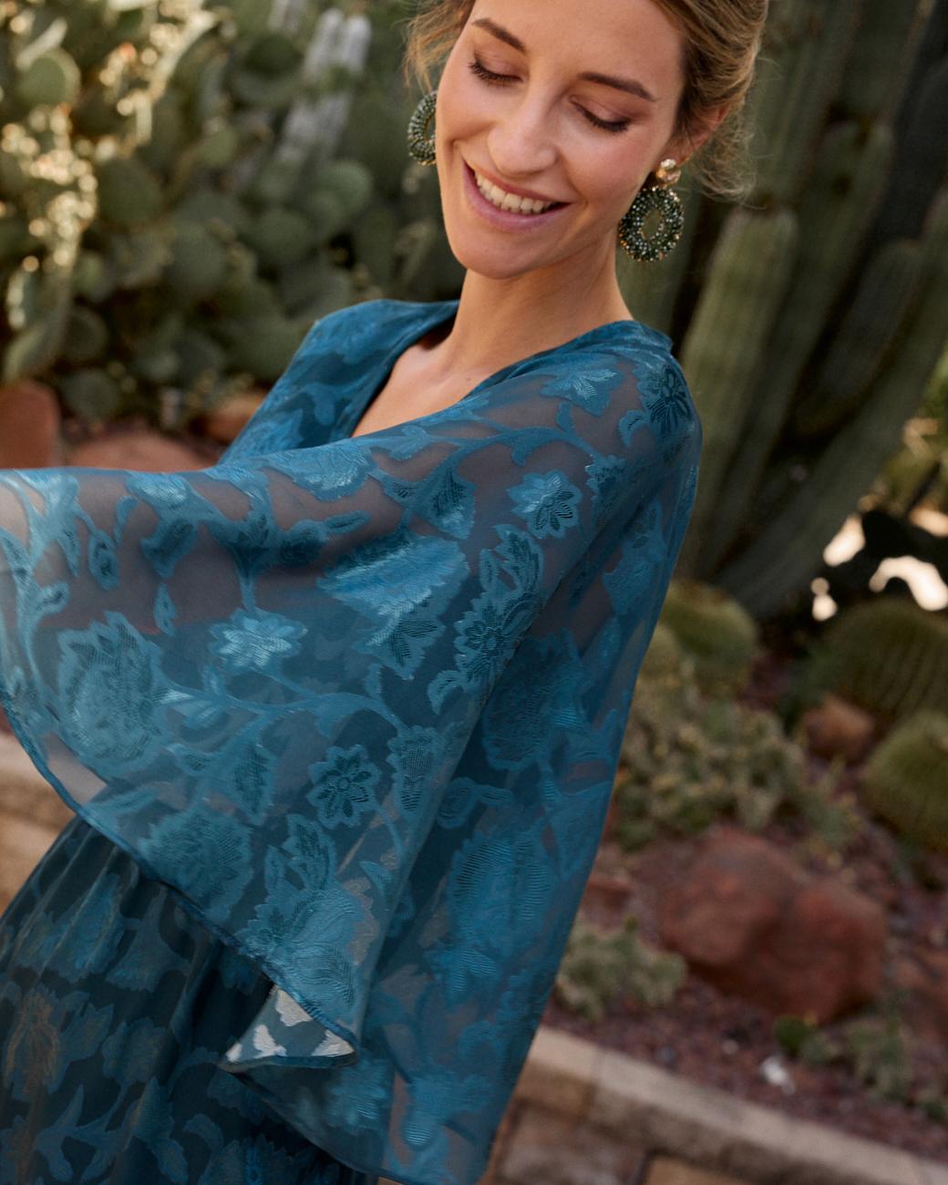 Bedrucktes Kleid Fidelia