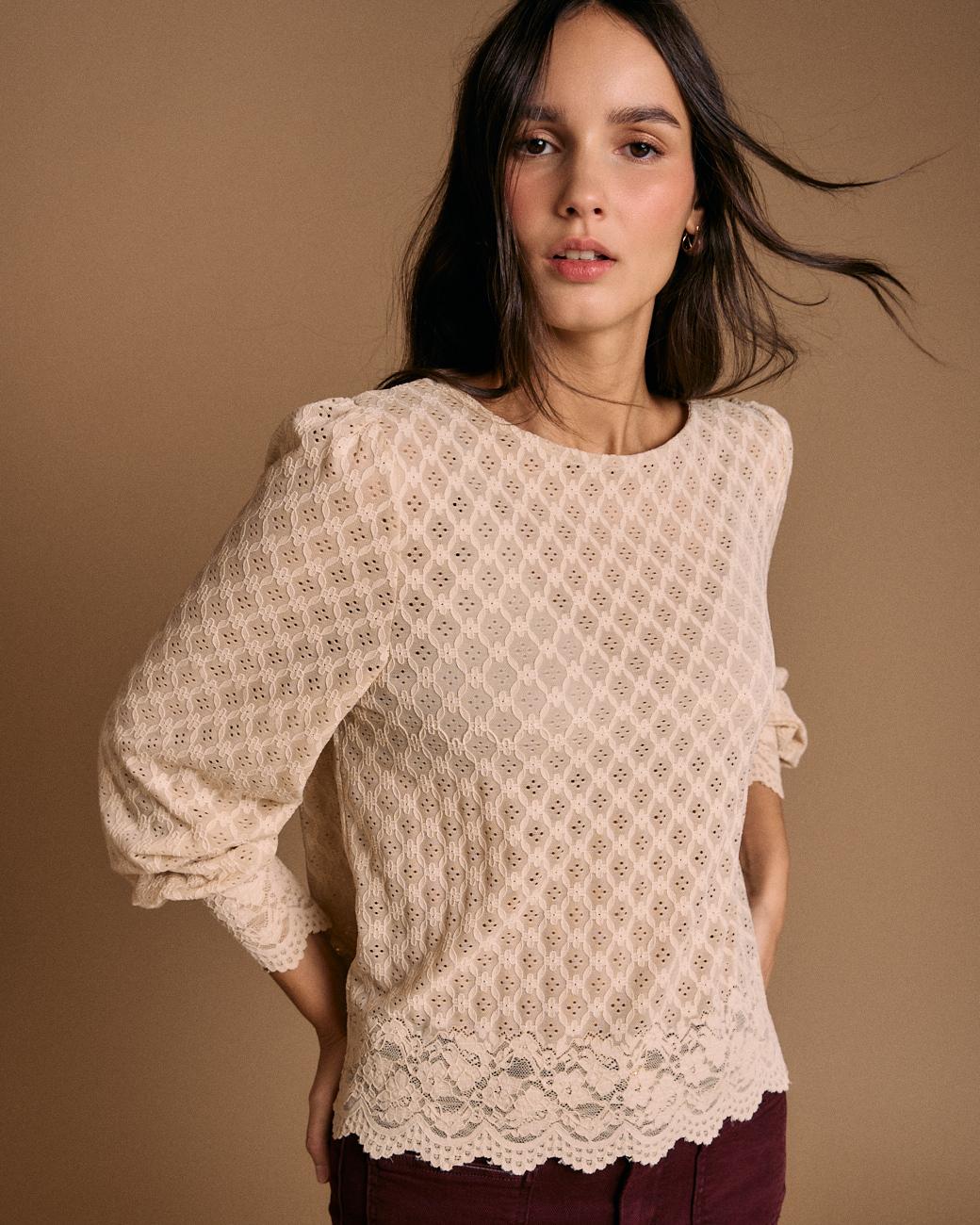 Bluse mit Details Camelia