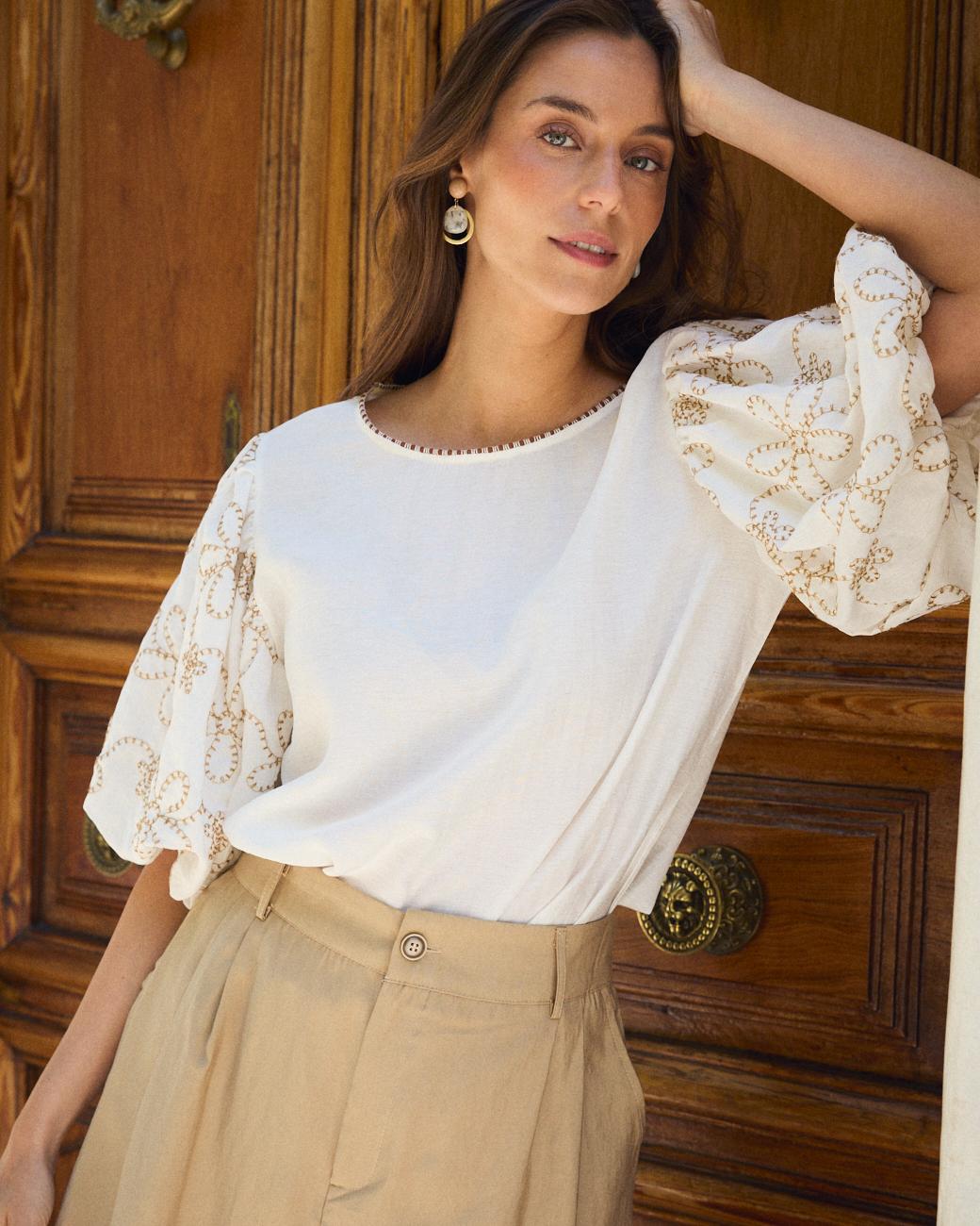 Bluse mit Ärmeln Amellie