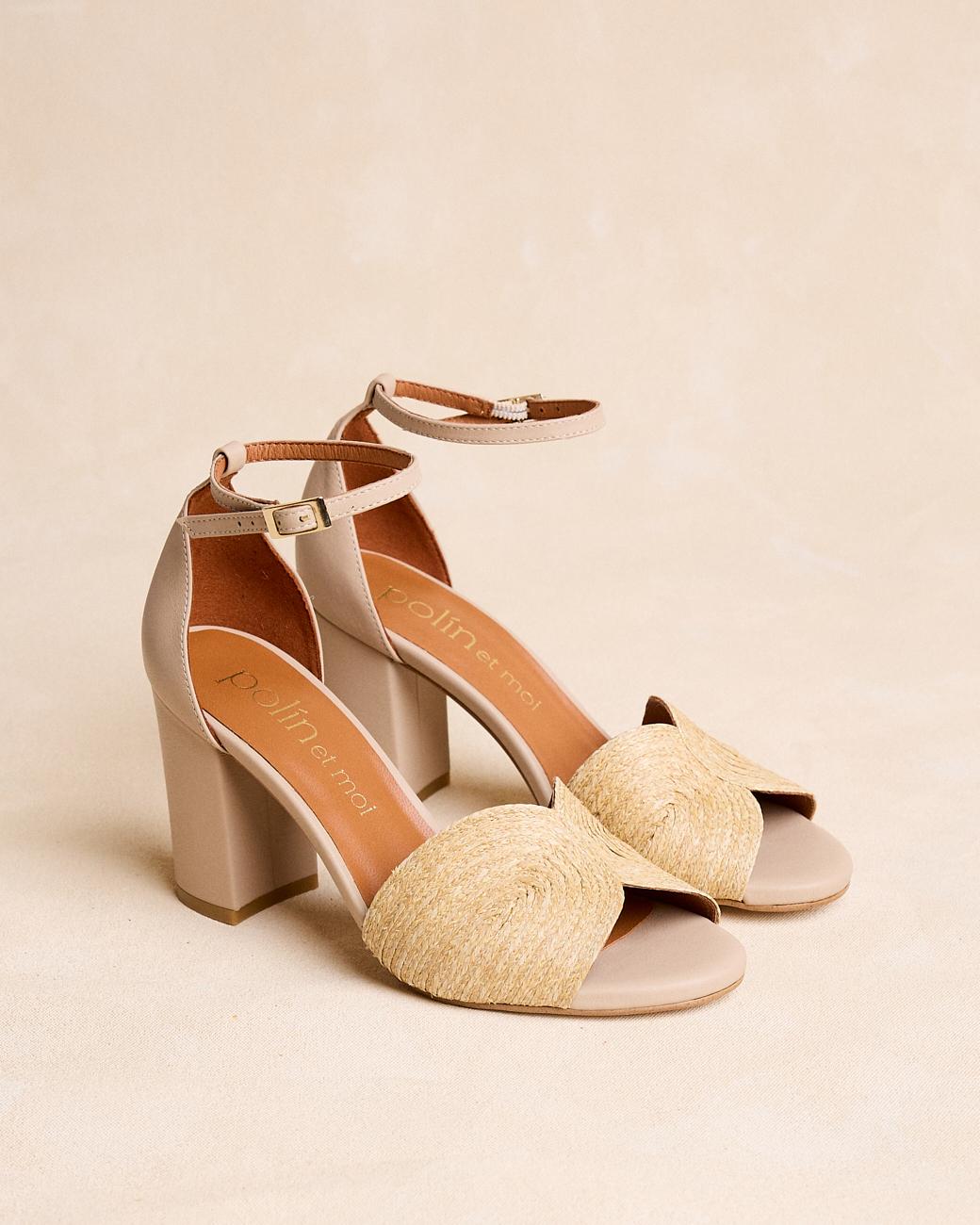 Raffia-Sandale Aless