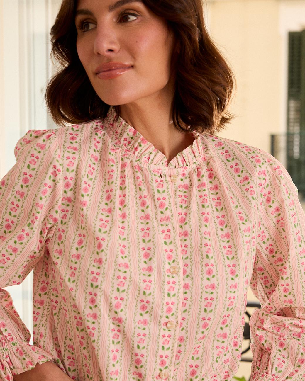 Hemd mit Blumenmuster Roberta