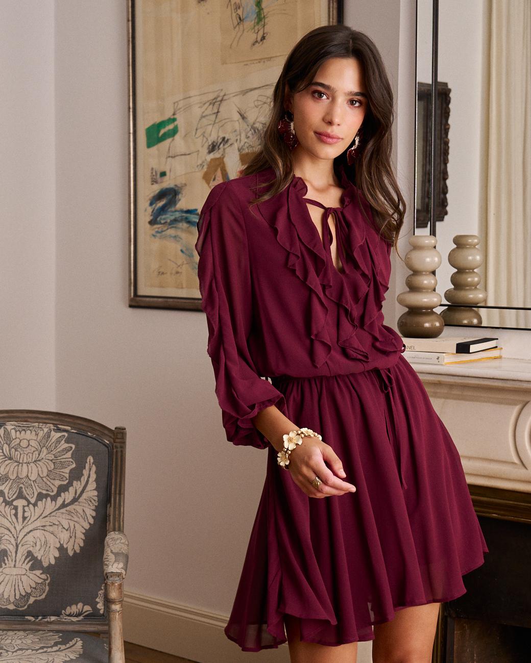 Kleid mit Volants Vivi
