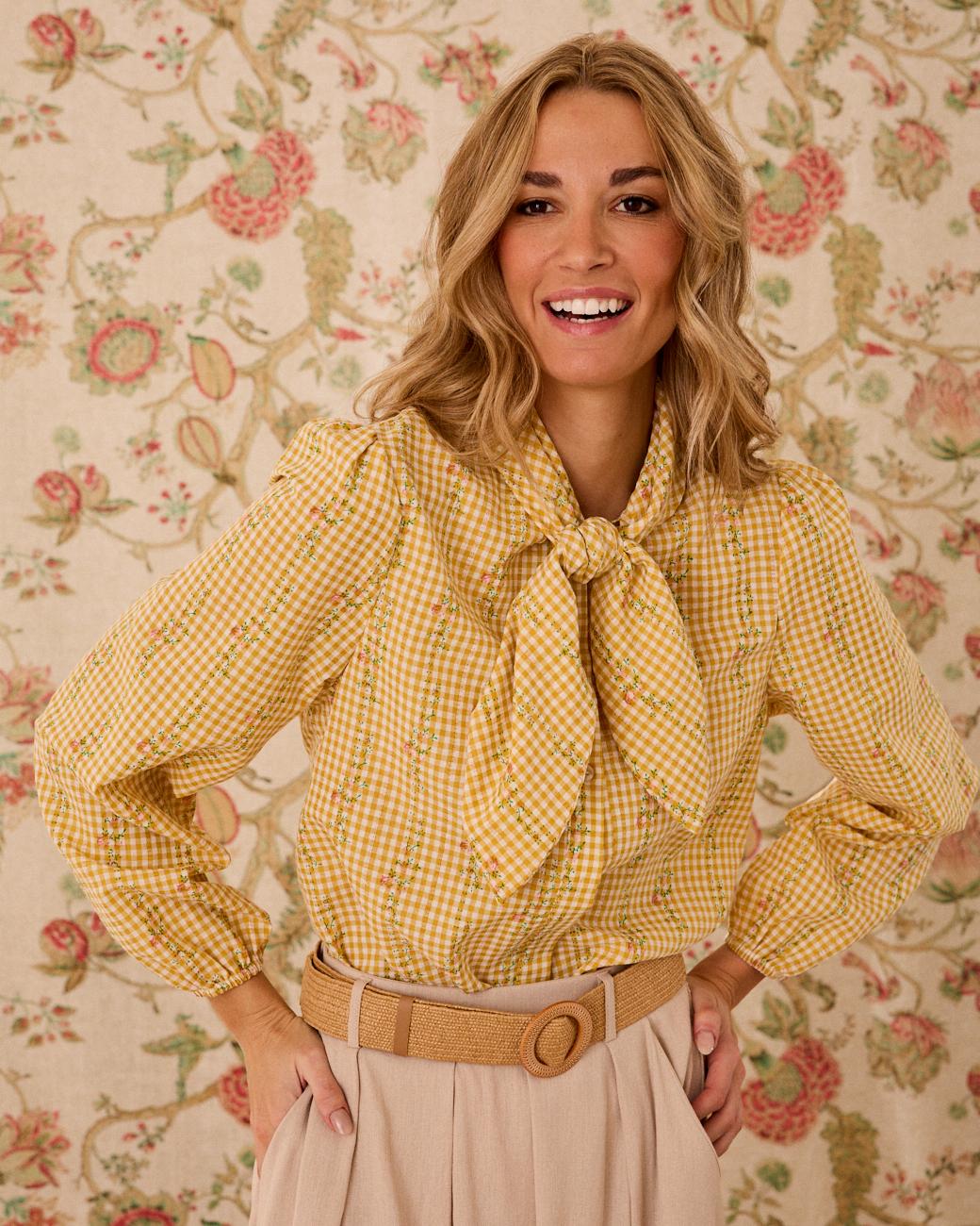 Floral bedrucktes Hemd Laura