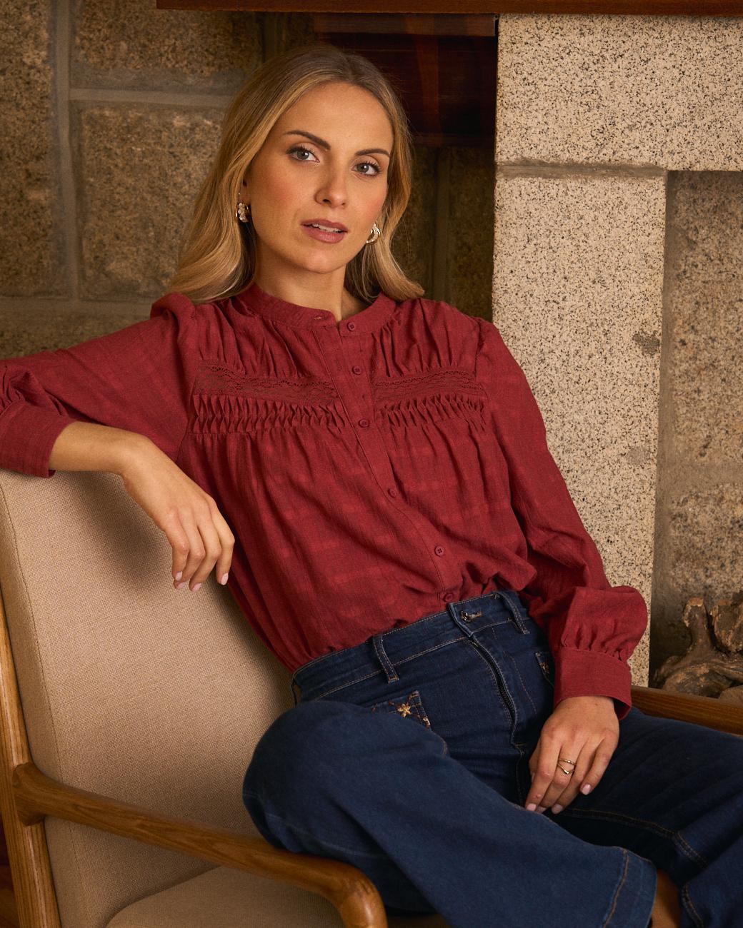 Bluse mit langen Ärmeln Eva