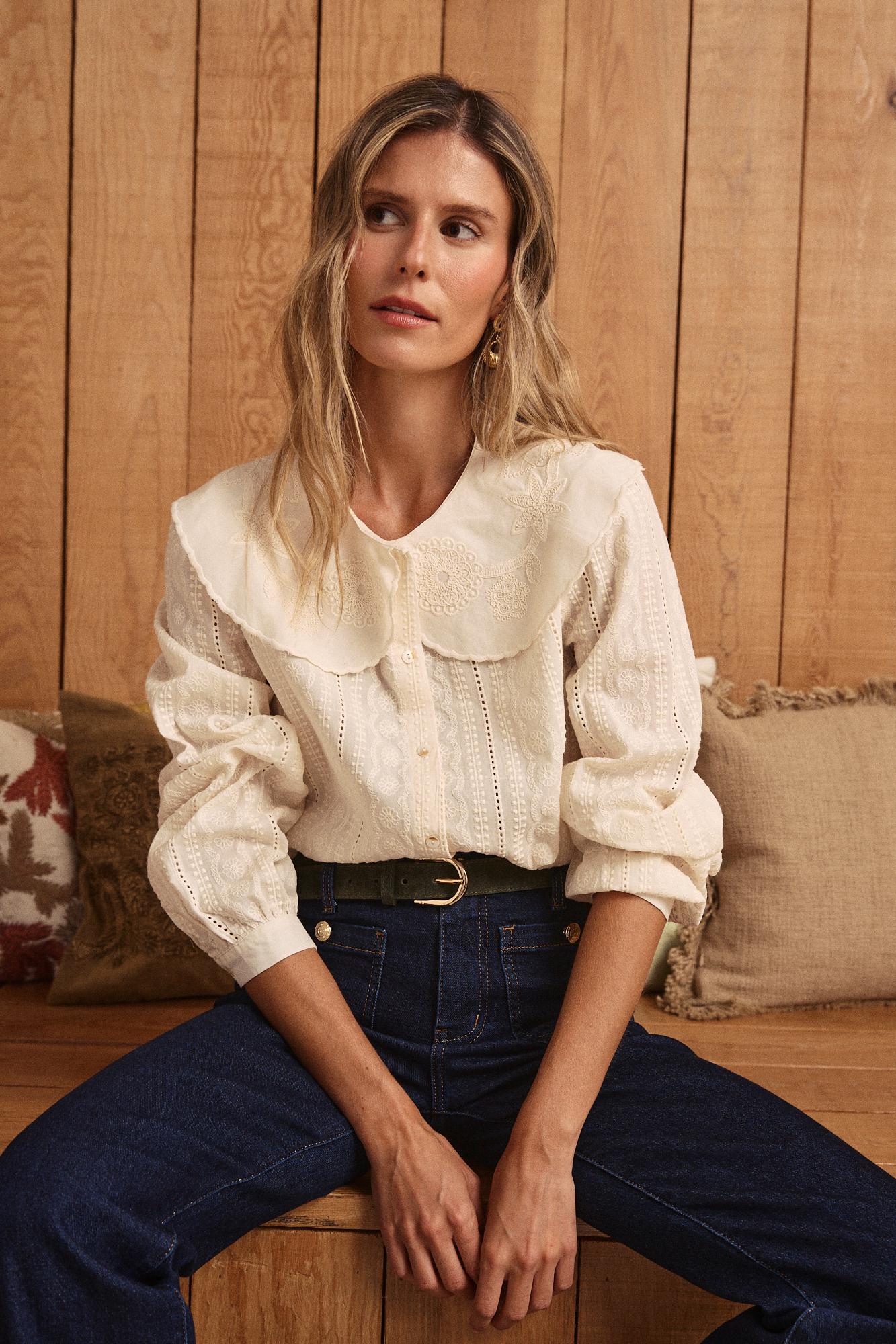 Bluse mit Kragen Genoveva