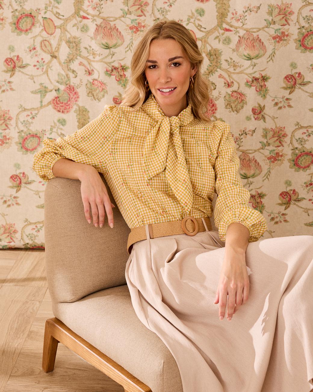 Floral bedrucktes Hemd Laura