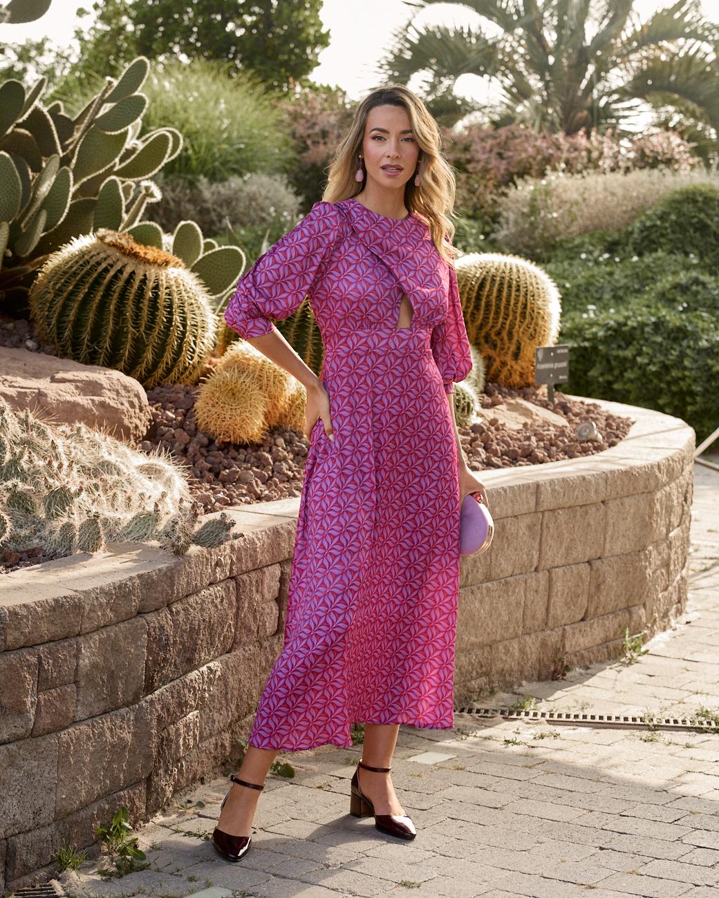 Bedrucktes Kleid Maraba
