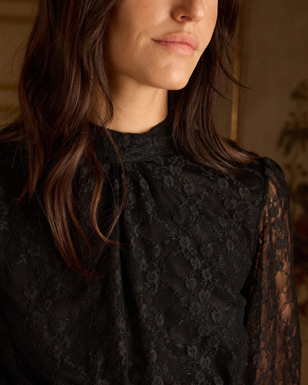 Kurzes Kleid mit Volants Livia