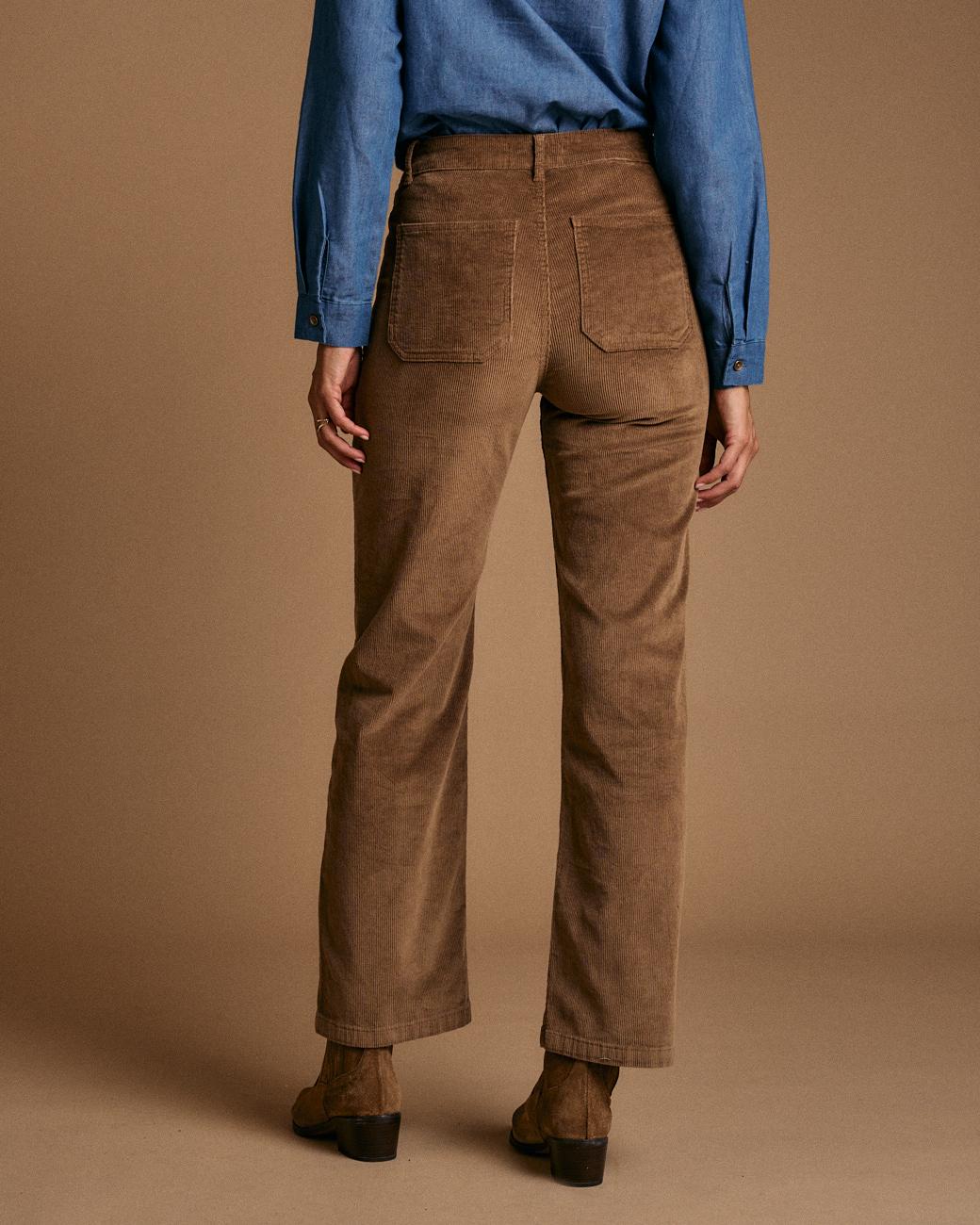 Cordhose mit Blumen Andrea