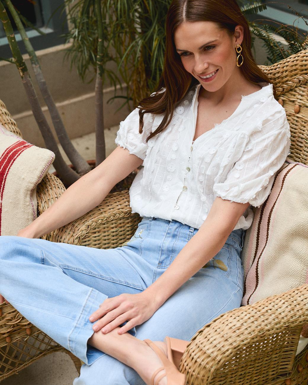 Bluse mit Blumen Arantxa