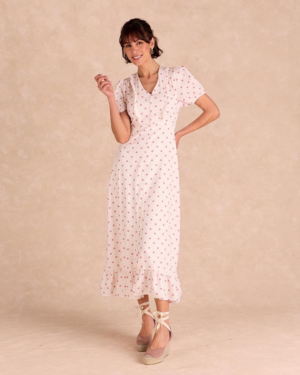 Langes Blumenkleid Eliora