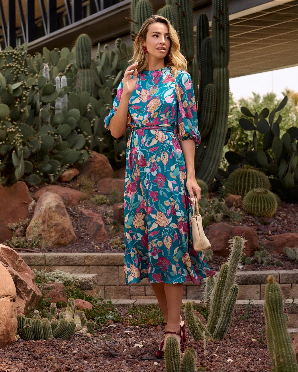 Aitana bedrucktes Kleid
