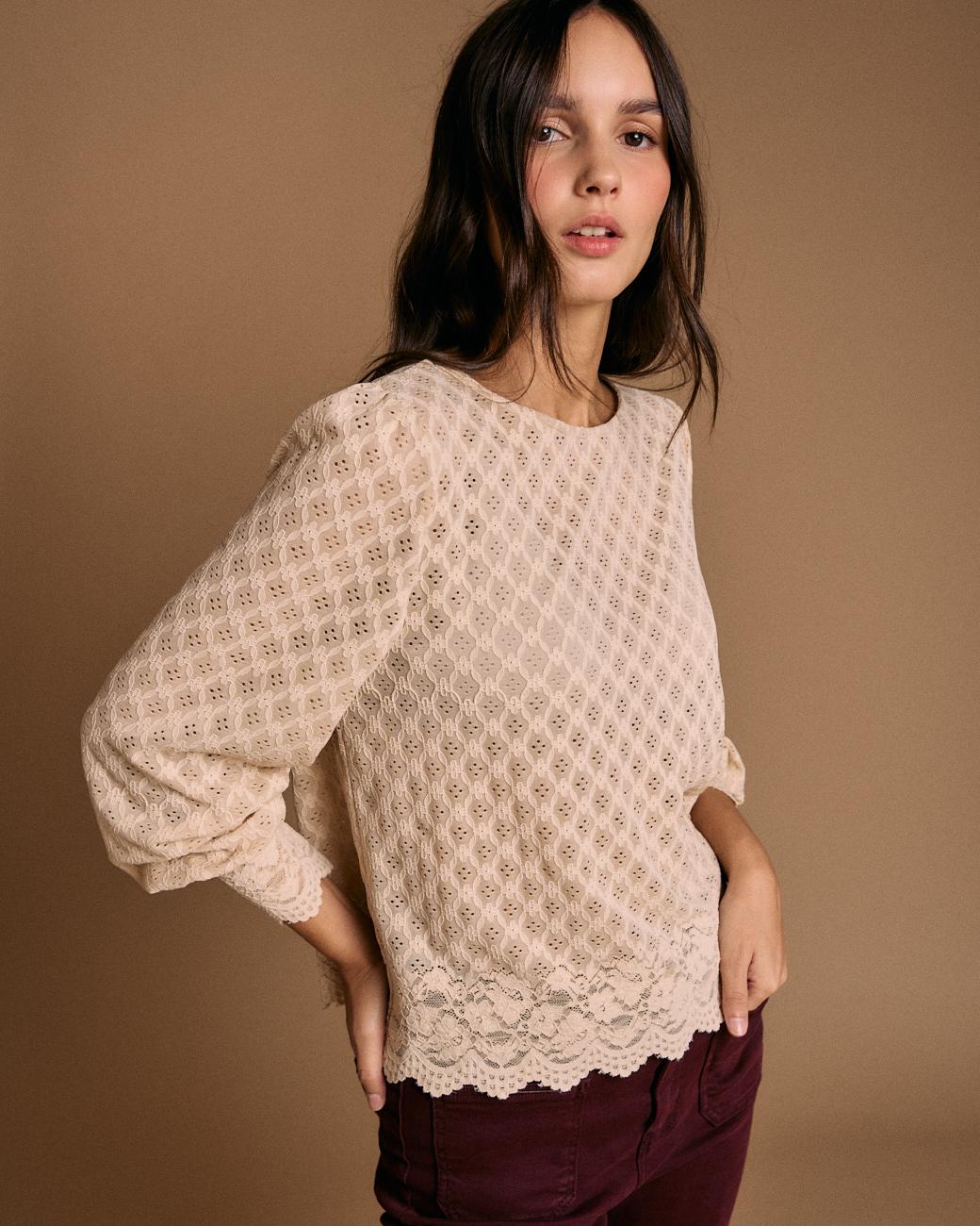 Bluse mit Details Camelia