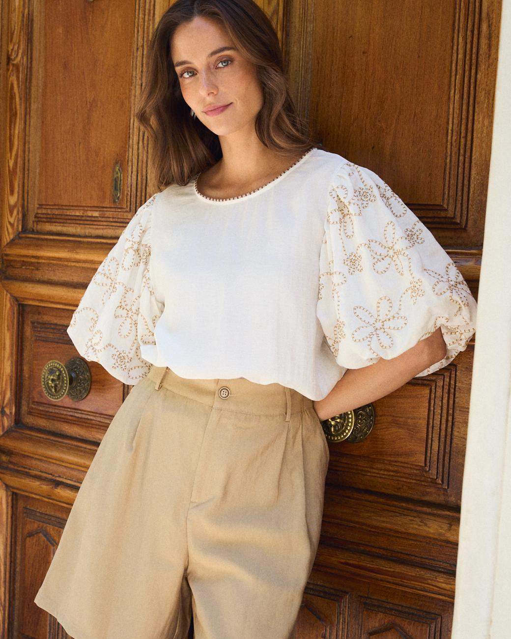 Bluse mit Ärmeln Amellie