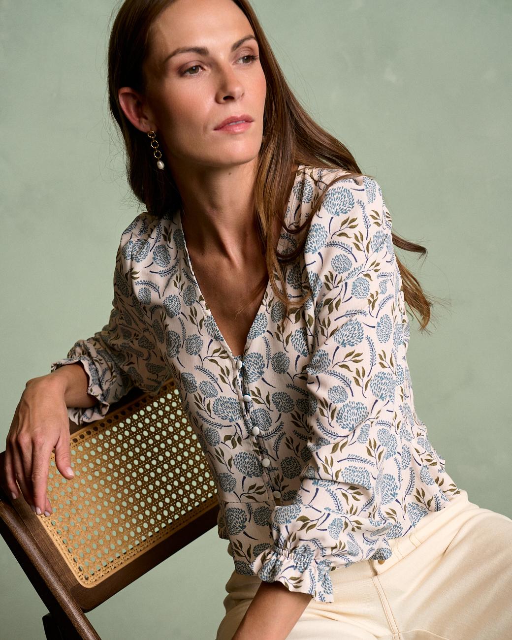 Bluse mit Muster Esther