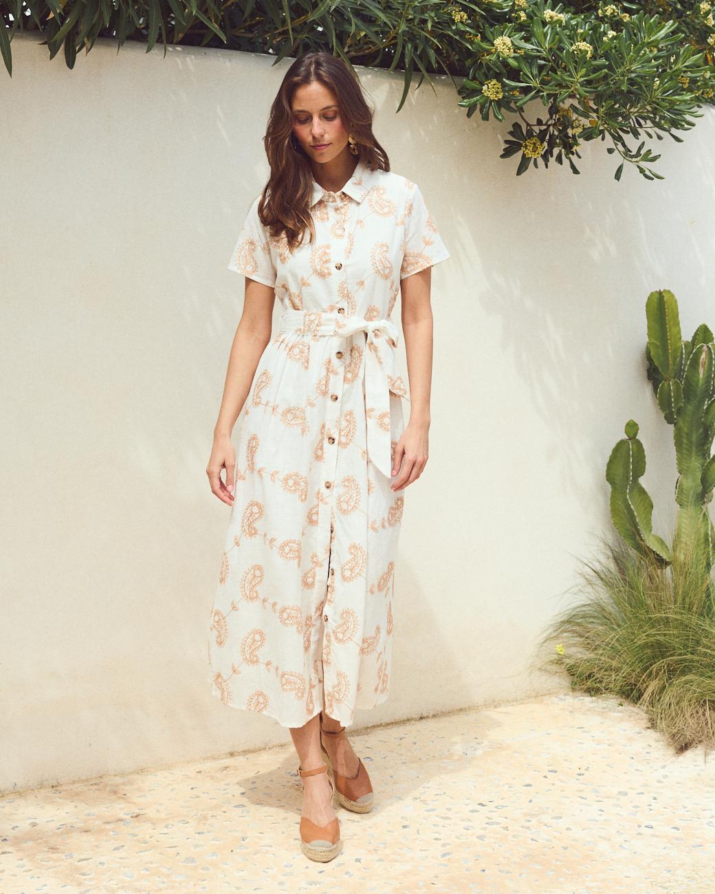 Einfarbiges Kleid Elaisa