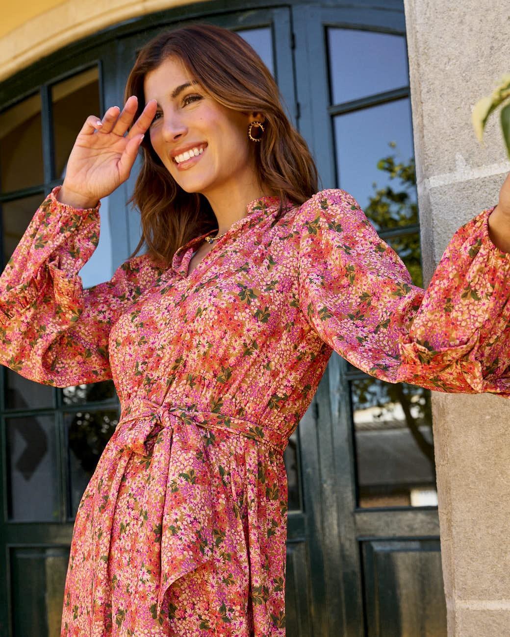 Langärmeliges Kleid Adia