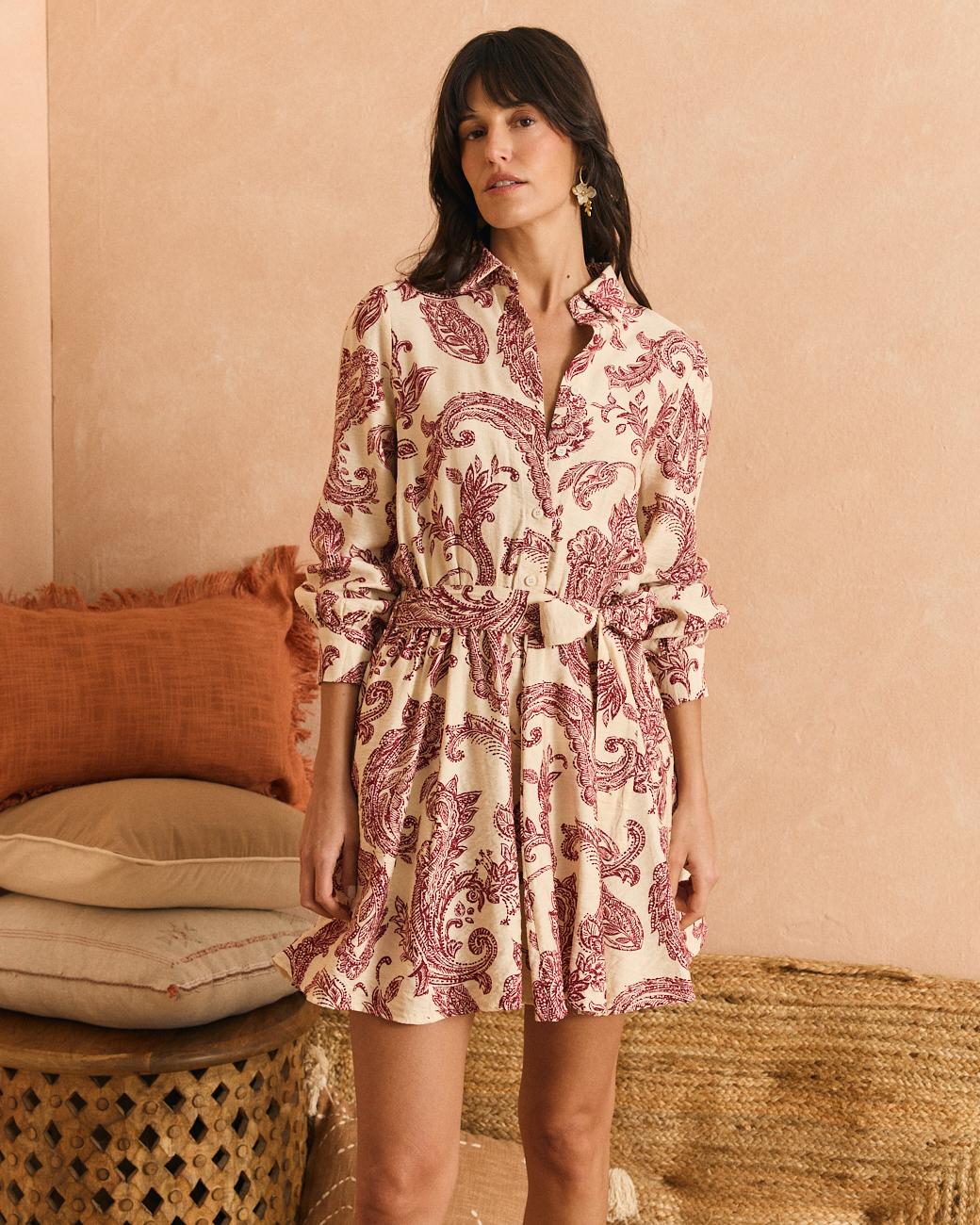 Kurzes Kleid Cerise