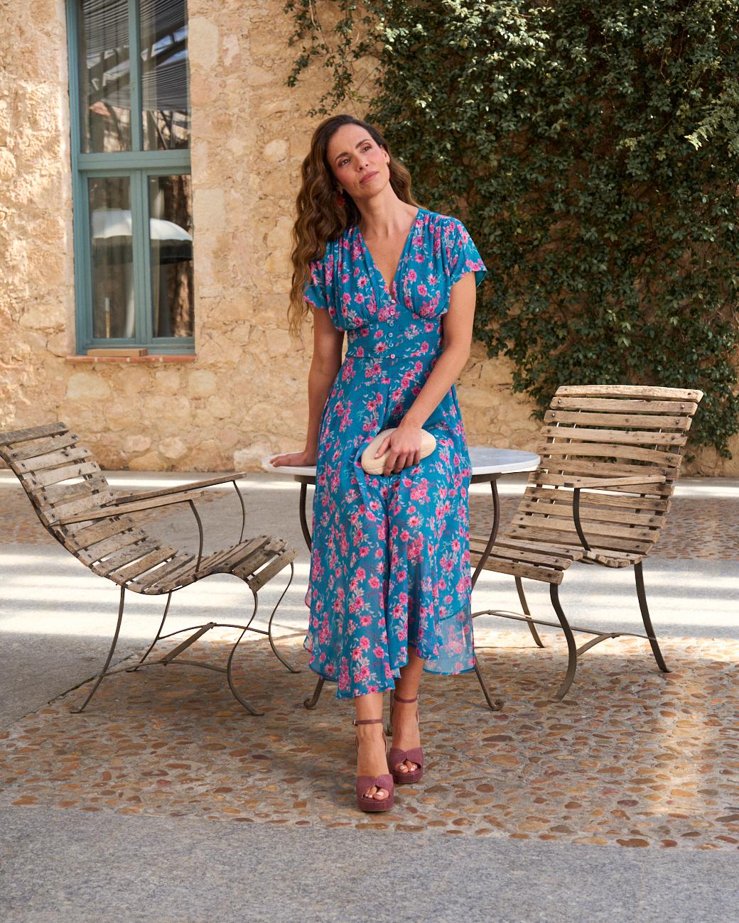 Kleid mit Blumenmuster Tiana
