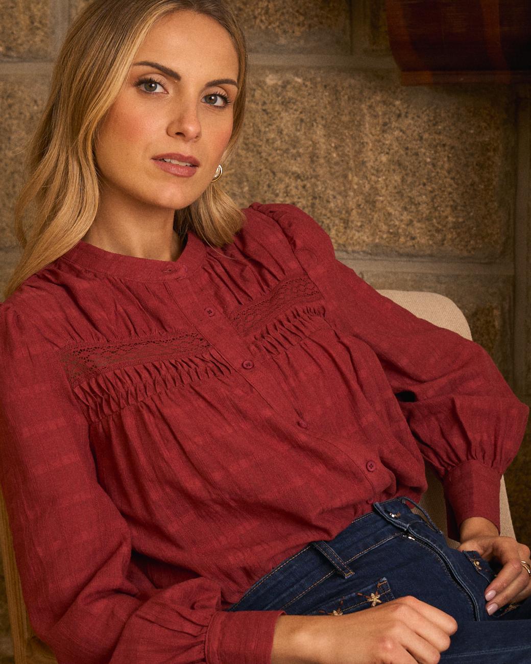 Bluse mit langen Ärmeln Eva