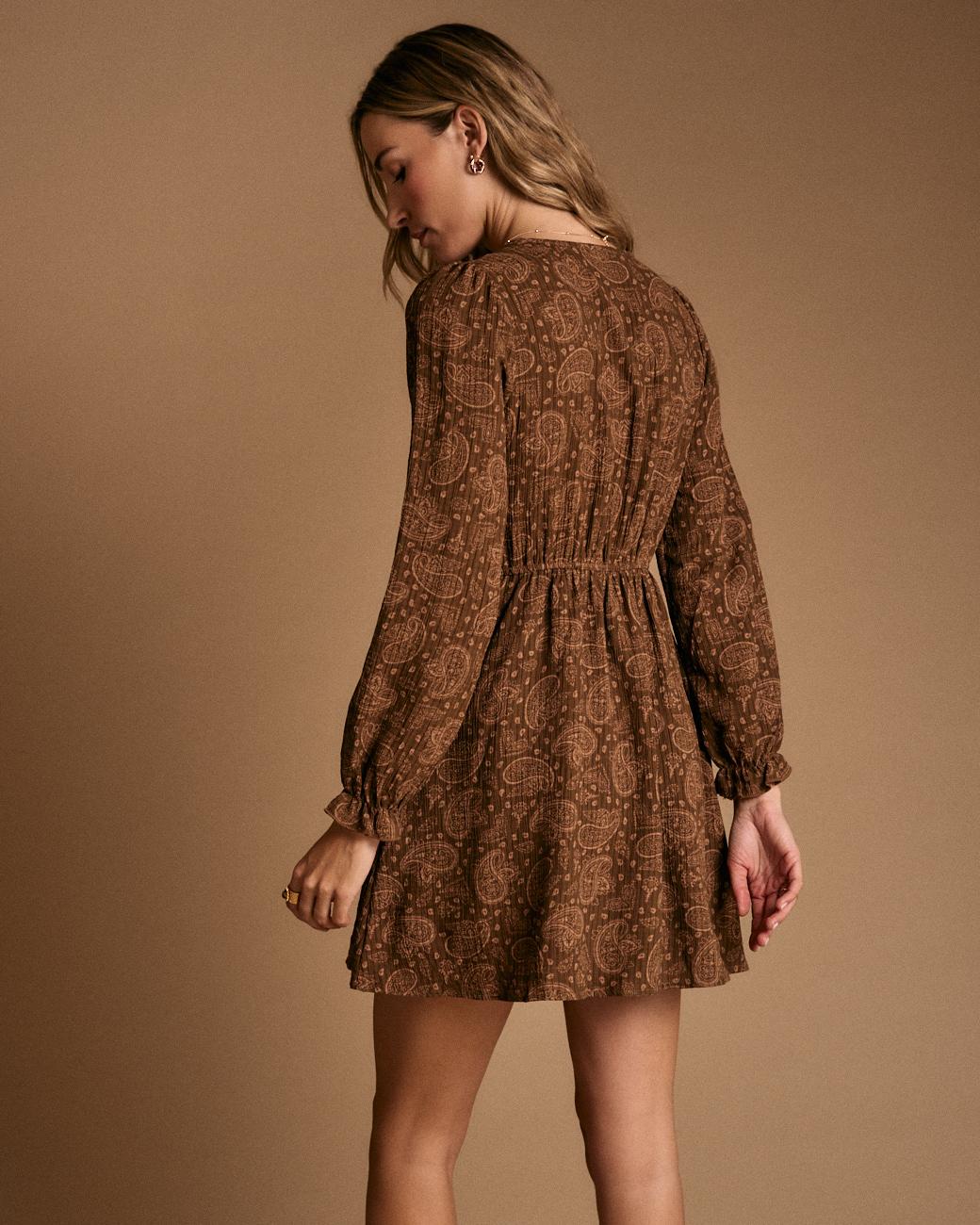 Kurzes Kleid mit Muster Amelia