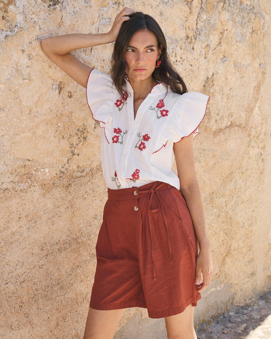 Bluse mit Glockenärmel Flaria