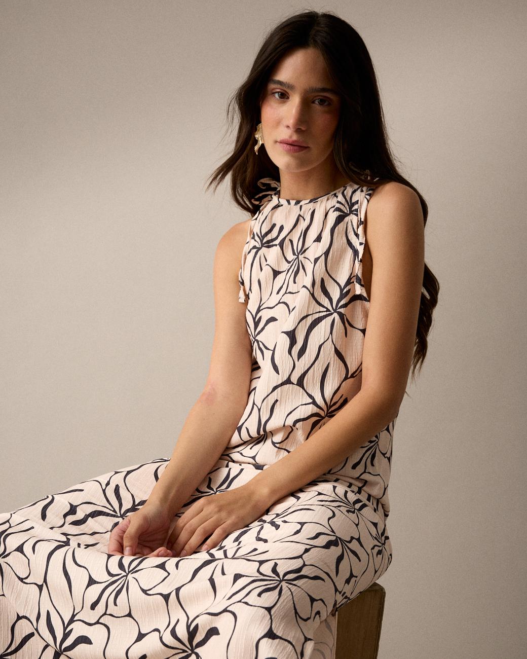 Beiges Kleid Aran