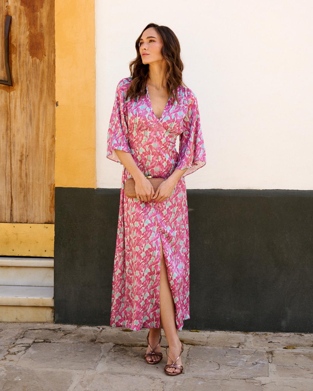 Bedrucktes Kleid Violeta