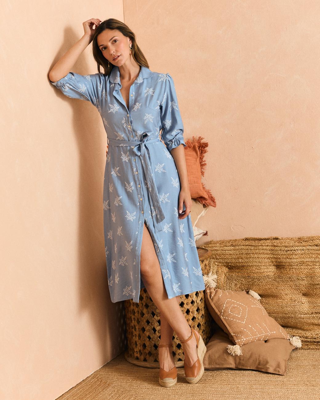 Himmelblaues Kleid Virgi