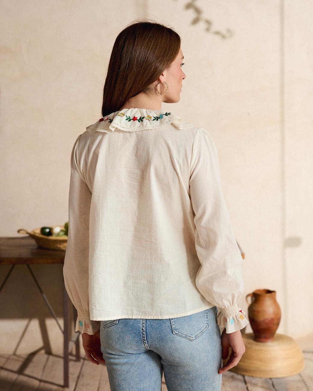 Hemd mit Volants Liliana