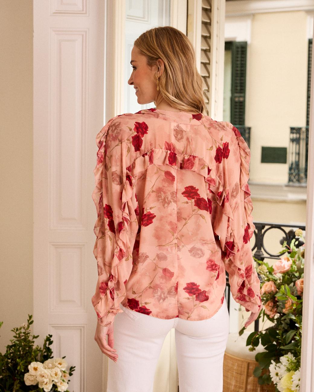 Gebundene Bluse Sabrina