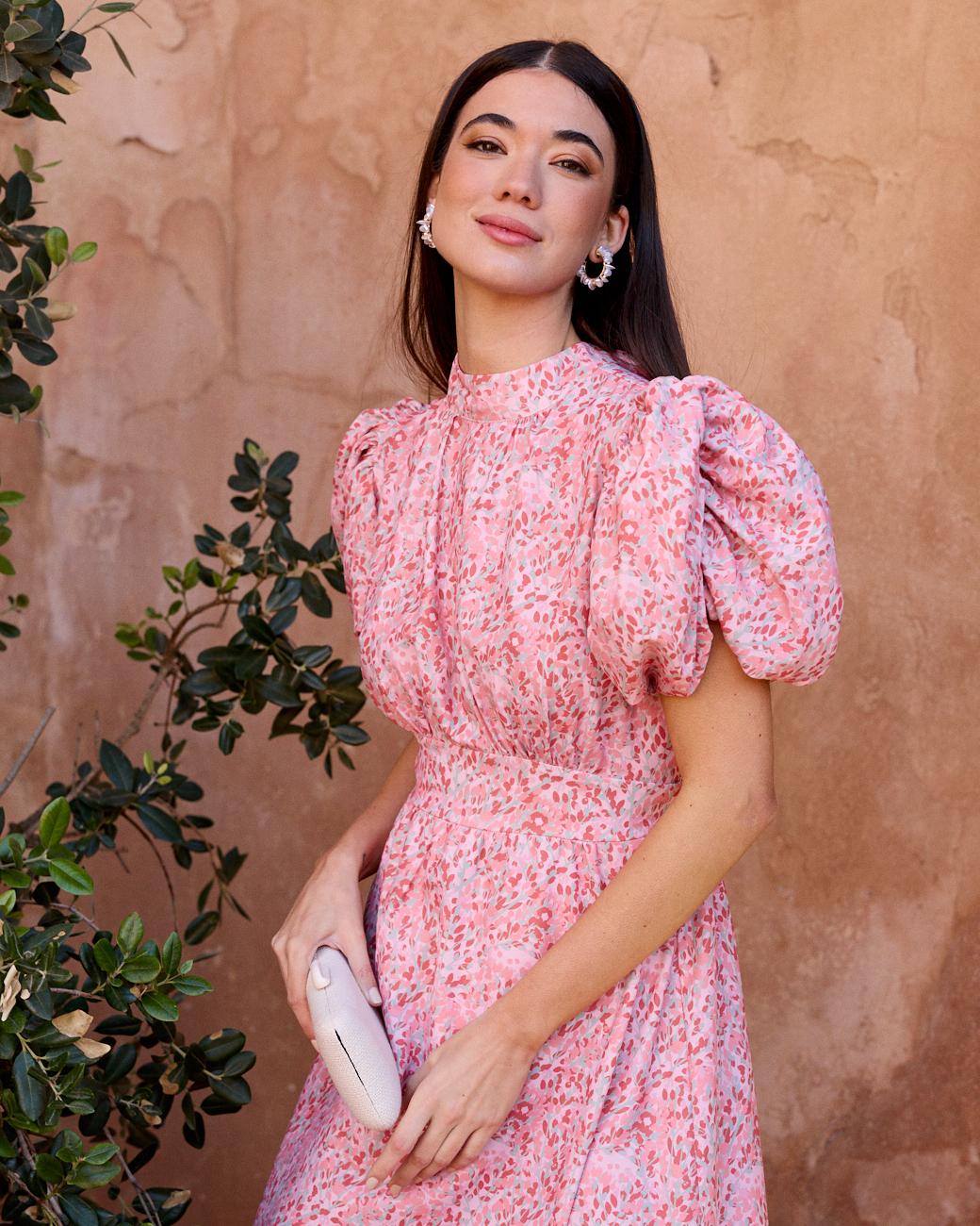 Kleid mit Blättern Sintra