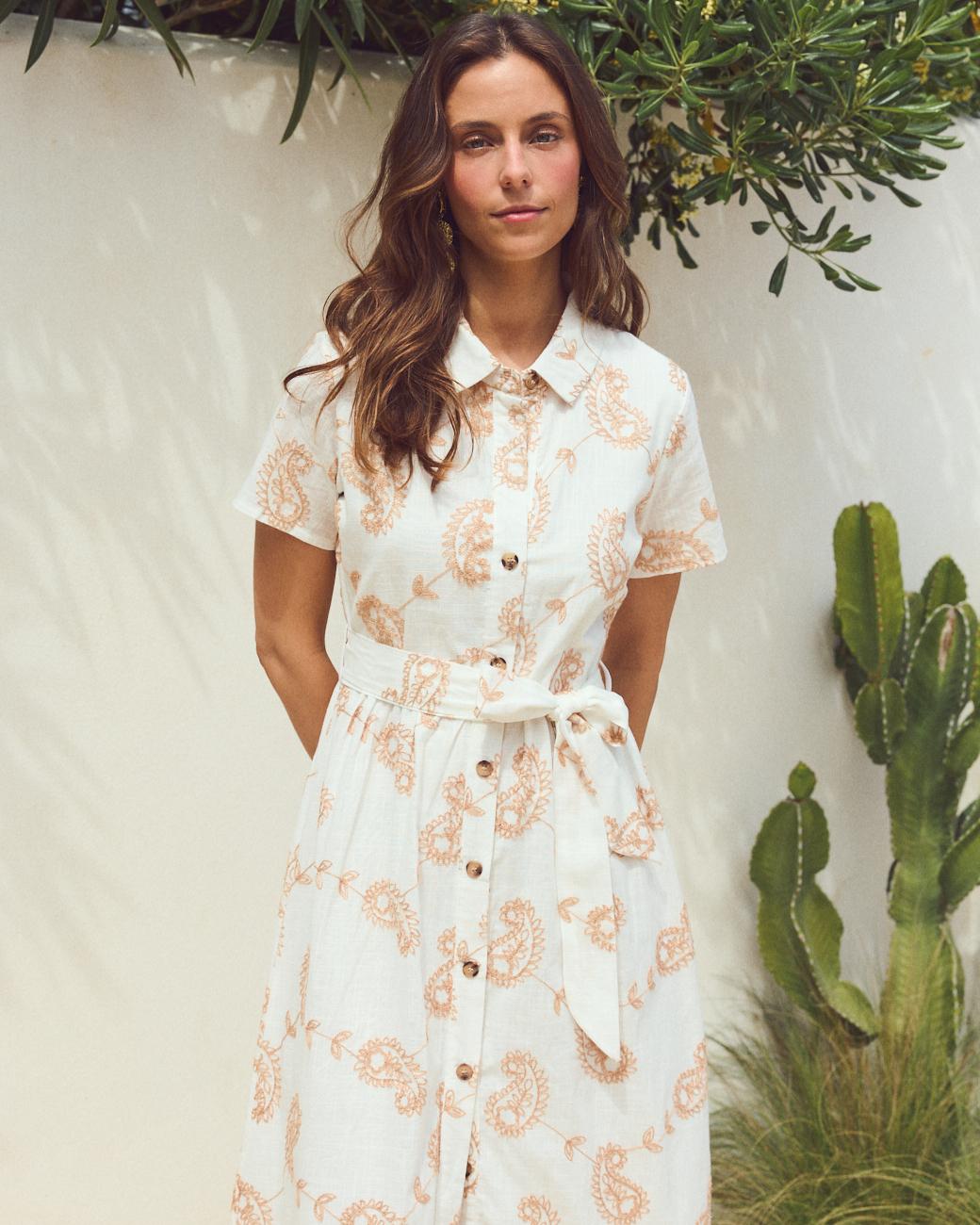 Einfarbiges Kleid Elaisa