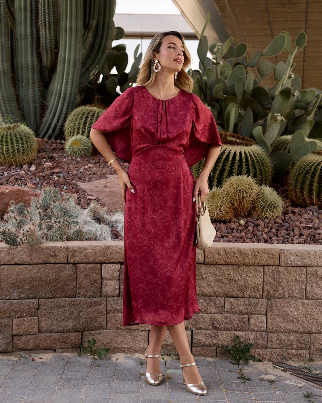 Bedrucktes Kleid Cirene