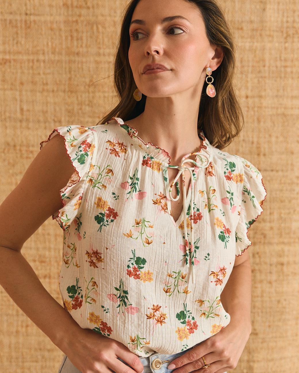 Bluse mit Blumenmuster Liana
