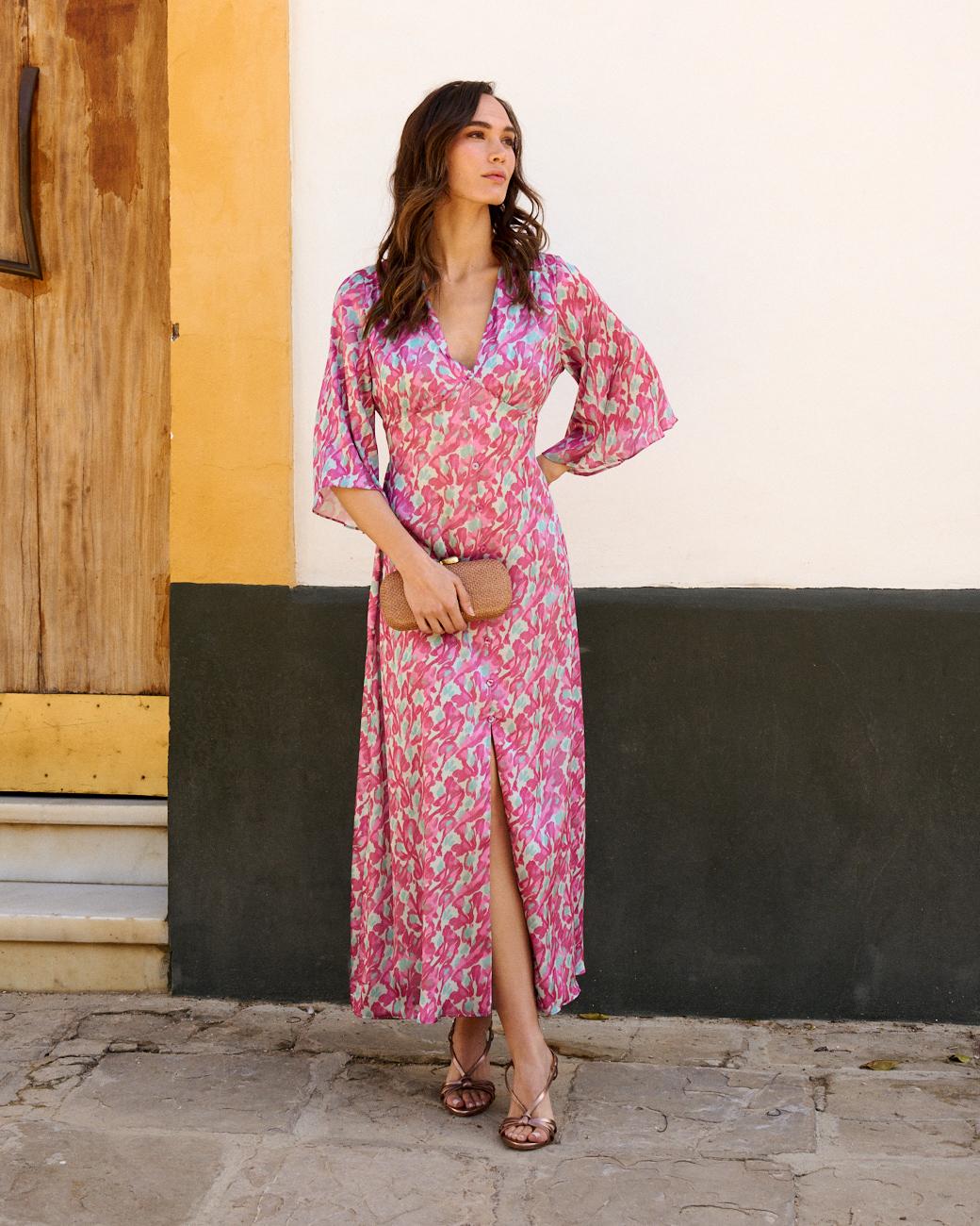 Bedrucktes Kleid Violeta