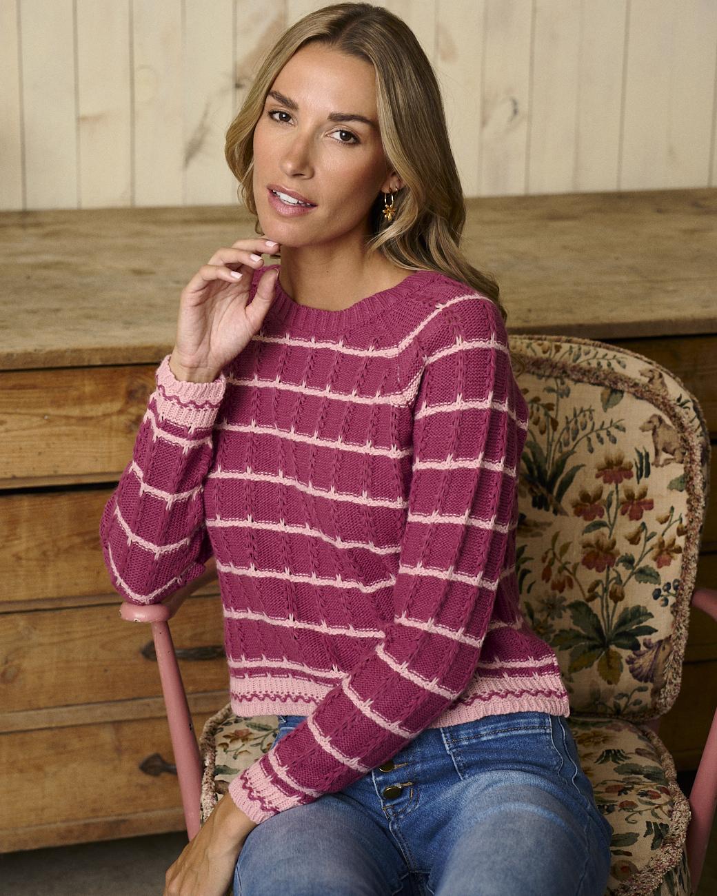 Gestreifter Pullover Malva