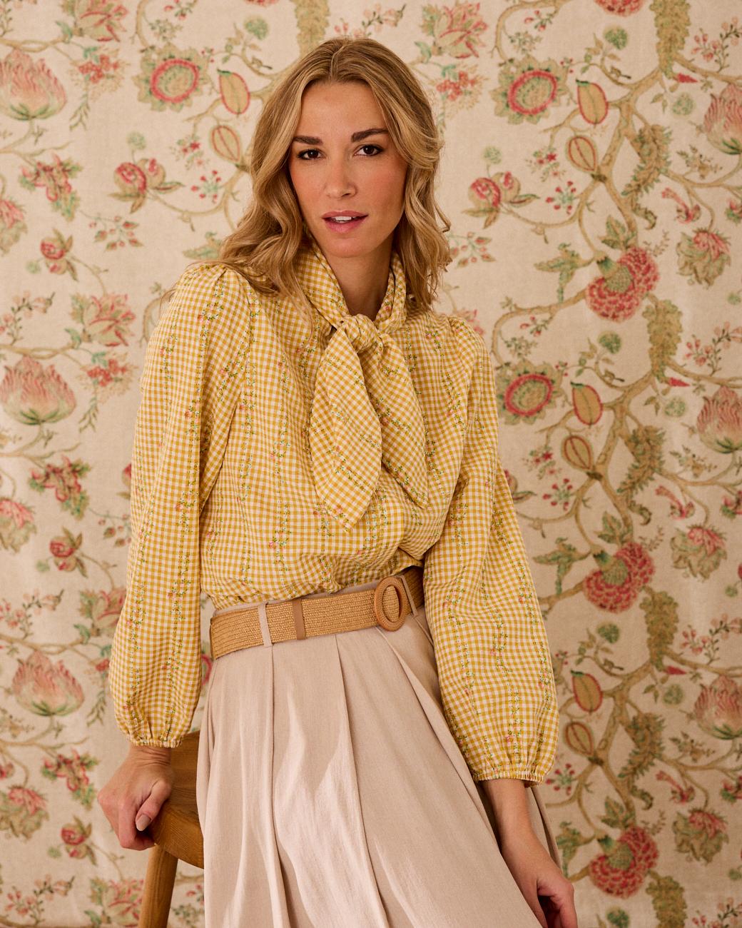 Floral bedrucktes Hemd Laura