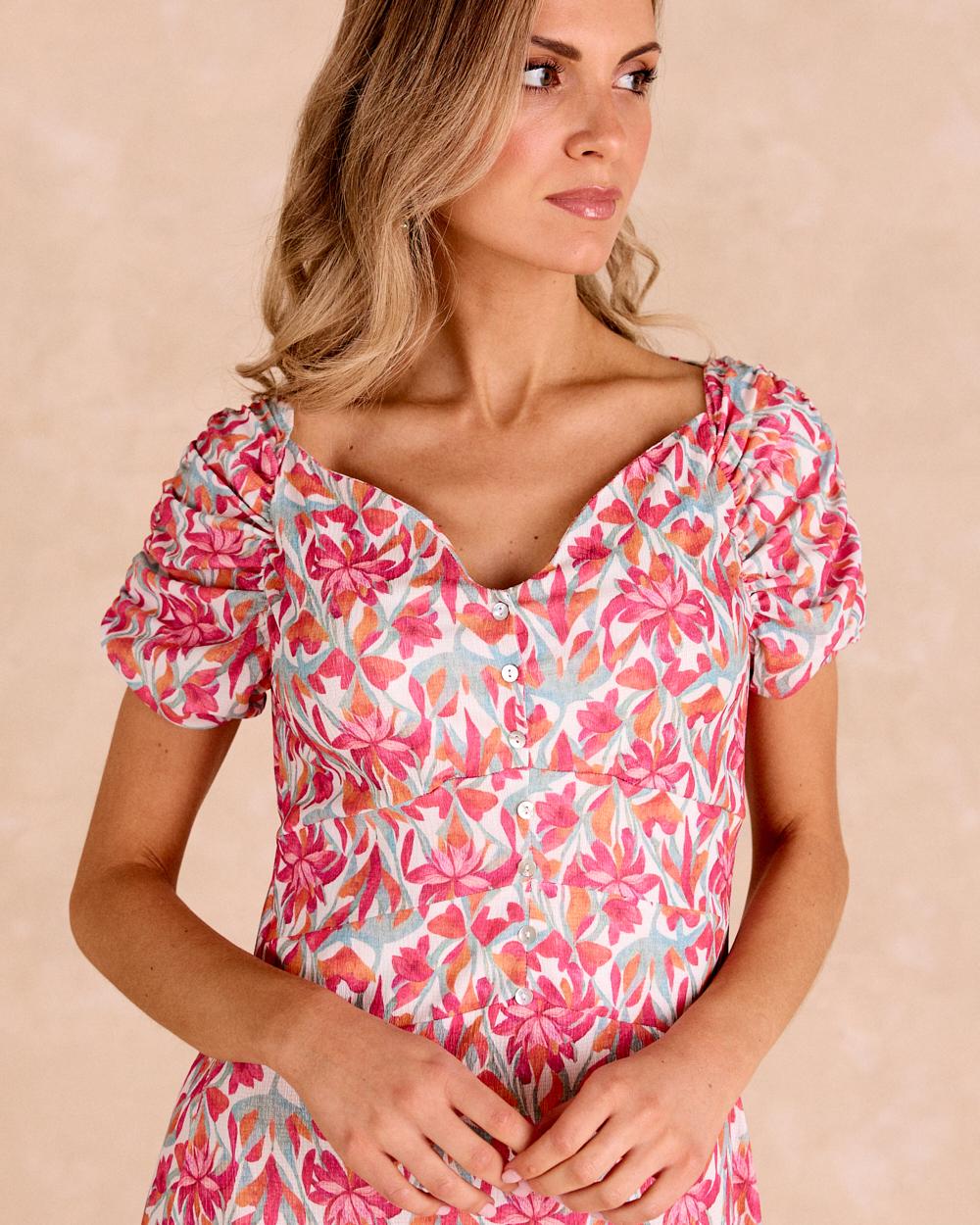 Langes geometrisches Kleid Ariadne