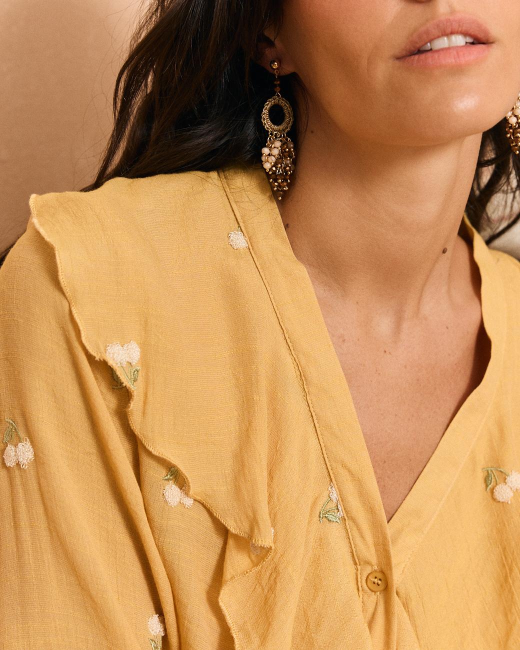 Bluse mit Volant Mayca