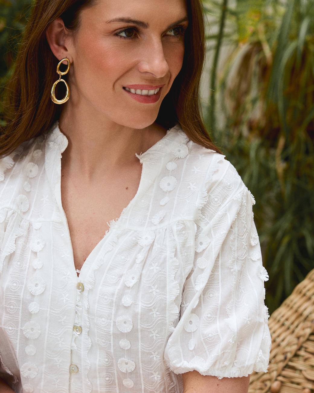 Bluse mit Blumen Arantxa