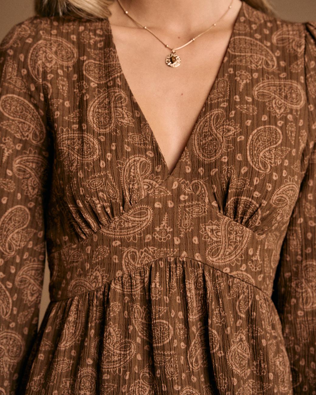 Kurzes Kleid mit Muster Amelia