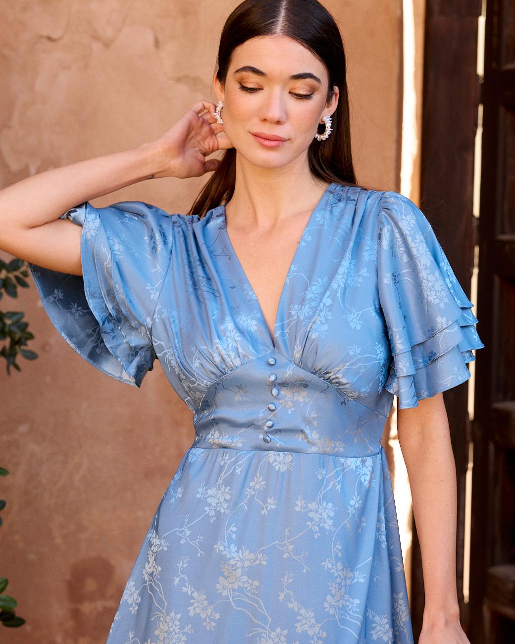 Celigny Kleid mit Knöpfen