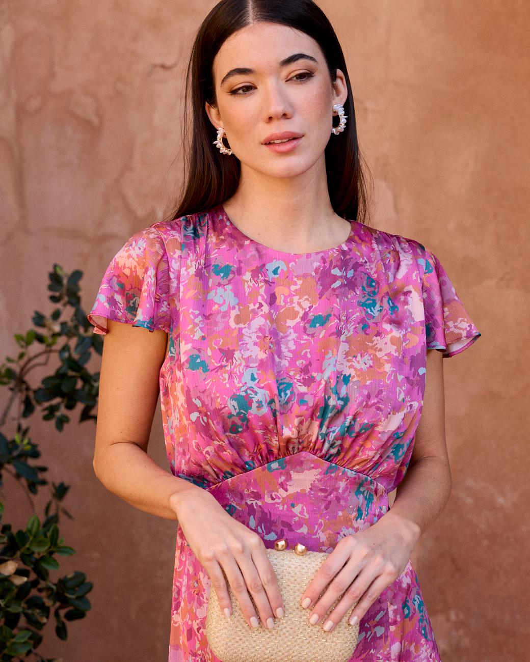Bedrucktes Kleid Delfina
