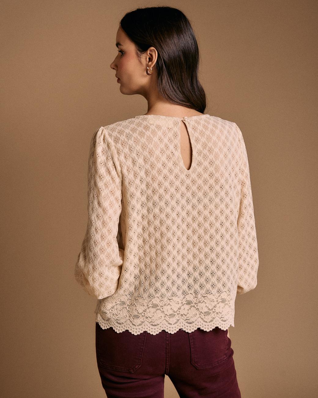 Bluse mit Details Camelia