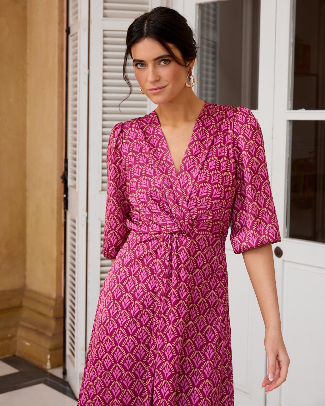 Bedrucktes Kleid Nerea