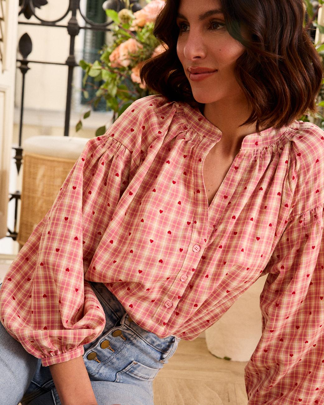 Bluse mit Herzen Pilu