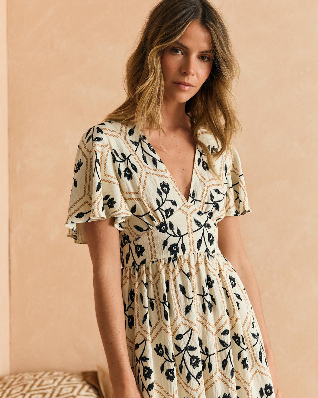 Beiges Kleid Elsa